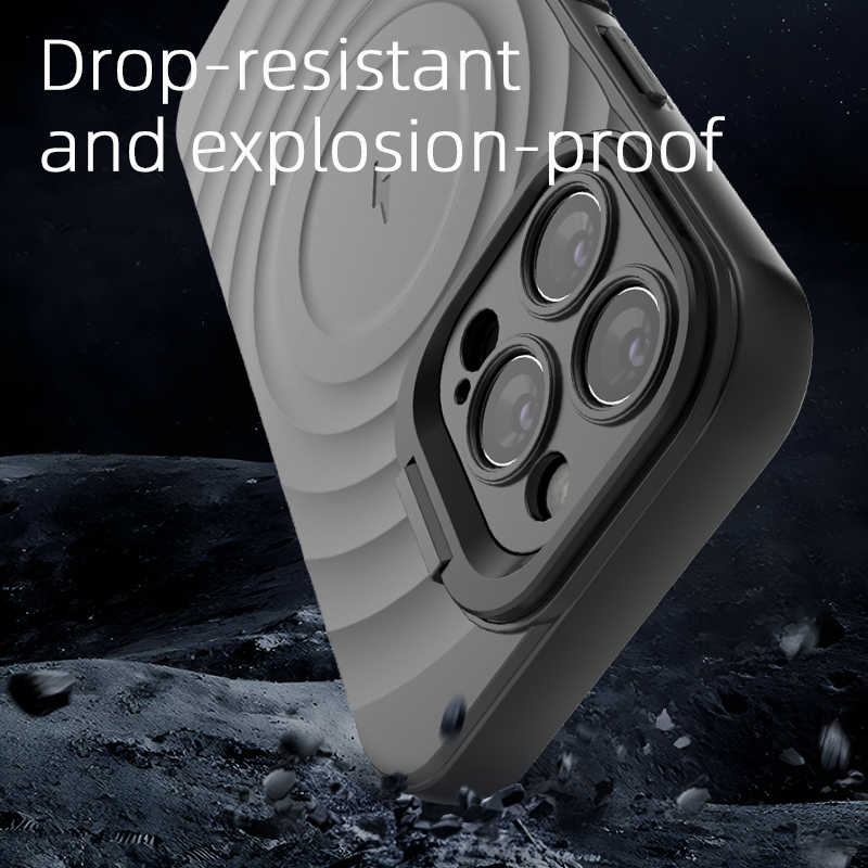 2 MagSafe® Compatible Wave Grey Case for iPhone Series