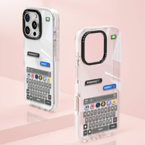21 Emoji iMessage Design, Shockproof Clear Cover for iPhone