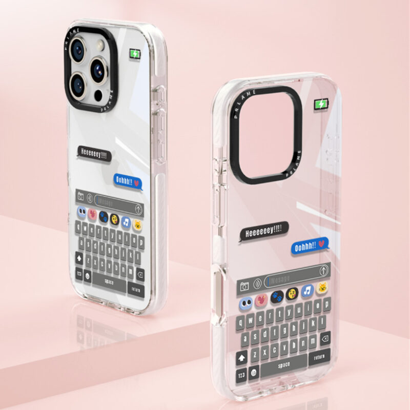 21 Emoji iMessage Design, Shockproof Clear Cover for iPhone