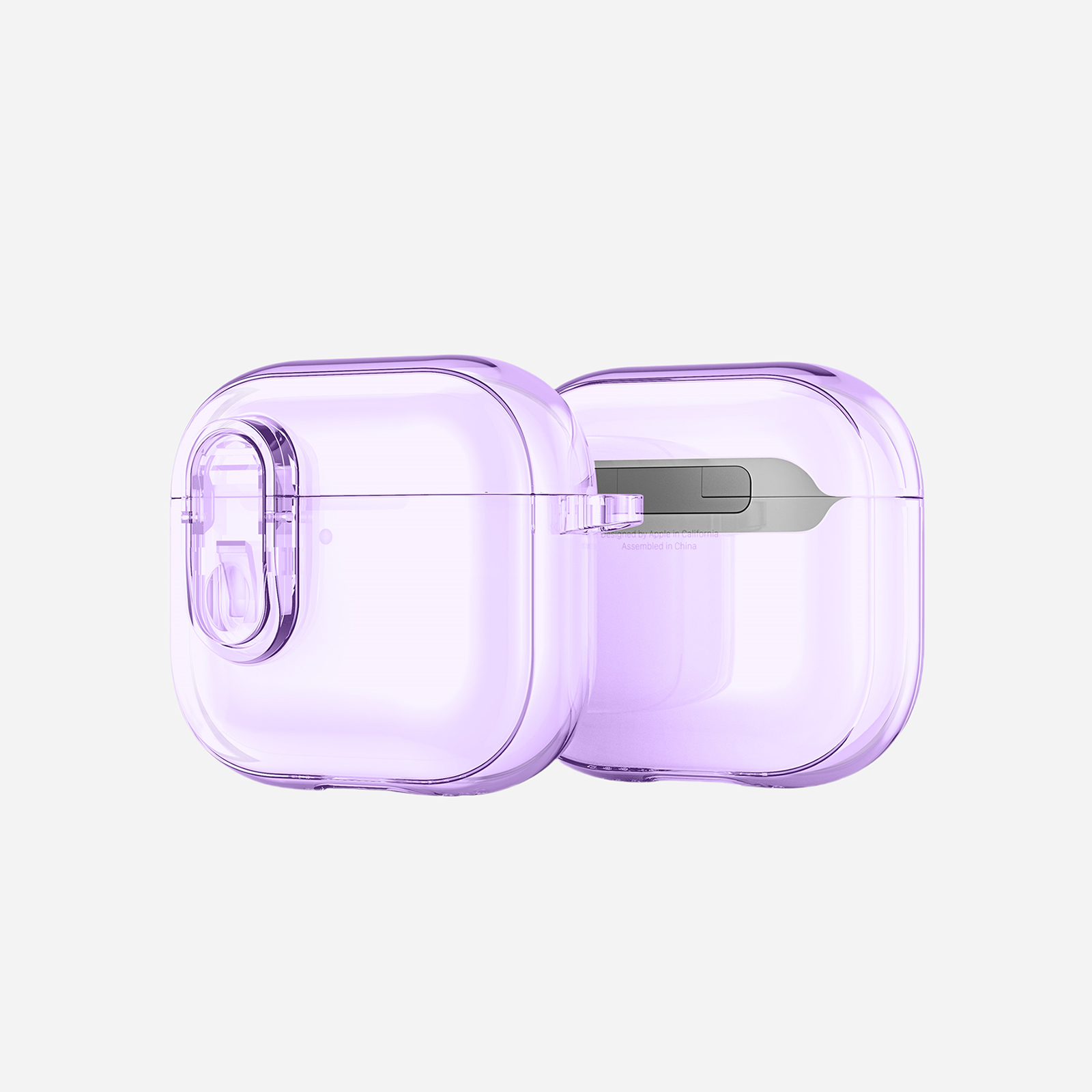 AirPods Case with Keychain -Purple