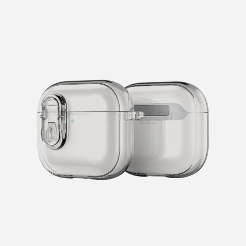 744p115551 AirPods Case with Keychain -Grey