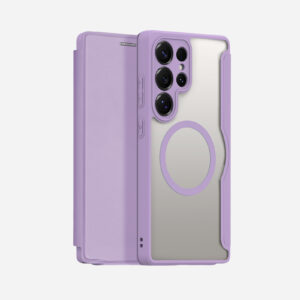 77ee454g45577742475 MagSafe® Compatible Amethyst Blush 3-in-1 Wallet No Ring Stand Case for Samsung Galaxy