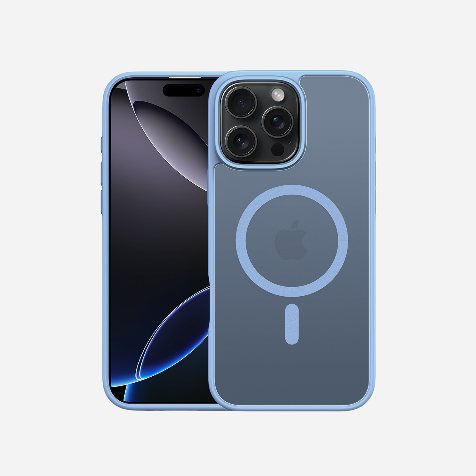 MagSafe® Compatible Frostbyte Blue Case for iPhone Series — No Stand, All Protection