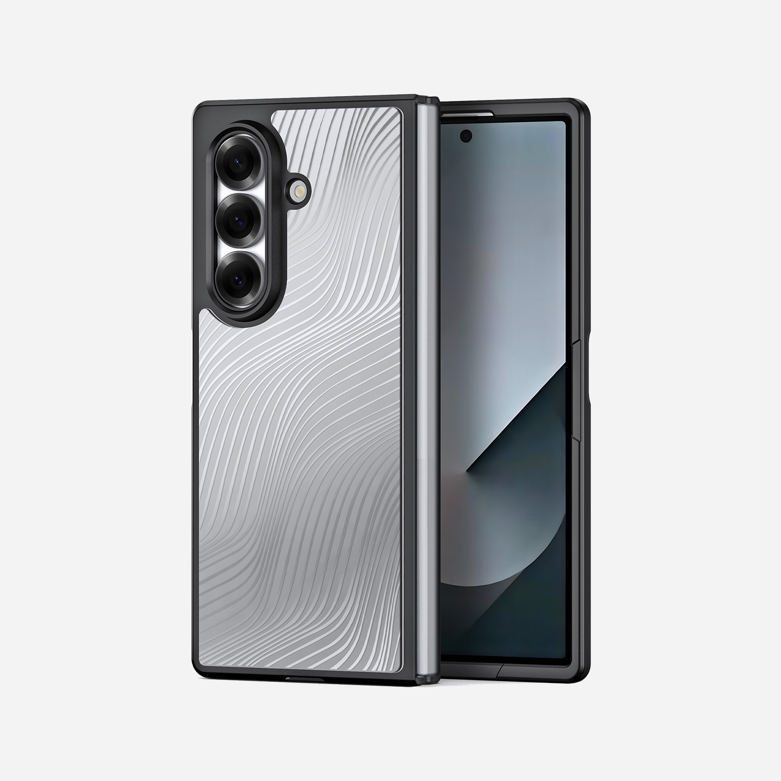 Liquid Silver Flow – Galaxy Z Fold Case