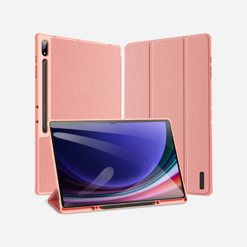 822285271 Magnetic Smart Folio Case for Samsung Galaxy Tab with S Pen Holder(Pink)