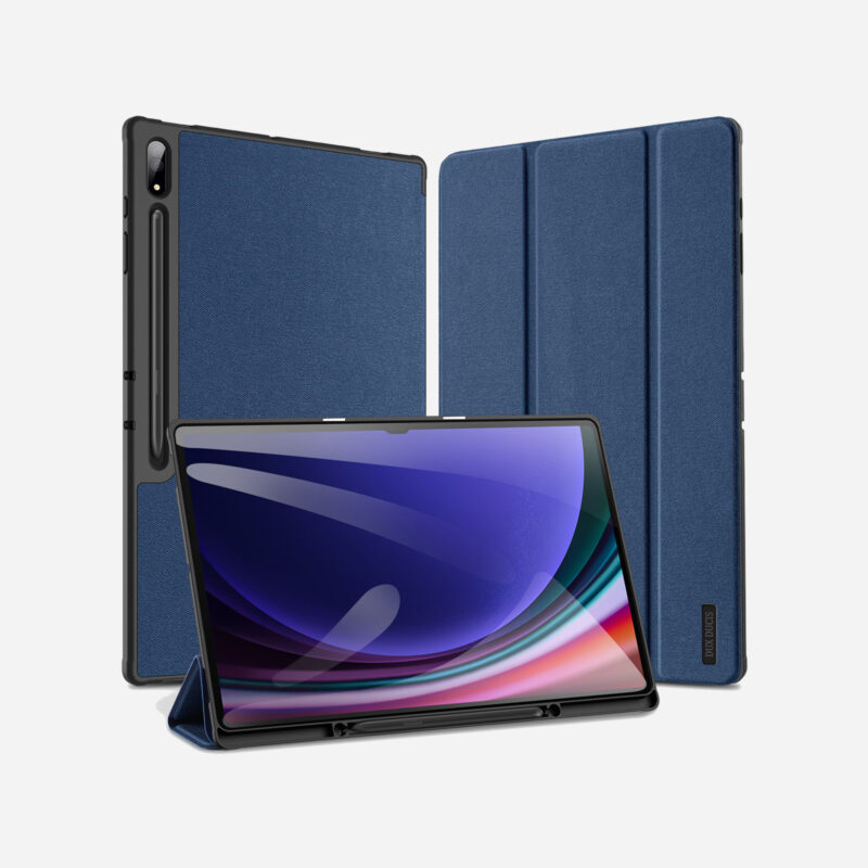 8222871 Magnetic Smart Folio Case for Samsung Galaxy Tab with S Pen Holder(Blue)