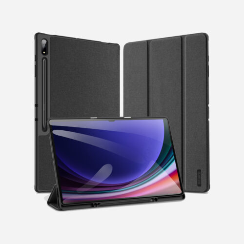 8787871 Magnetic Smart Folio Case for Samsung Galaxy Tab with S Pen Holder(Black)