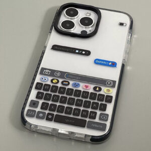 88771 Emoji iMessage Design, Shockproof Clear Cover for iPhone