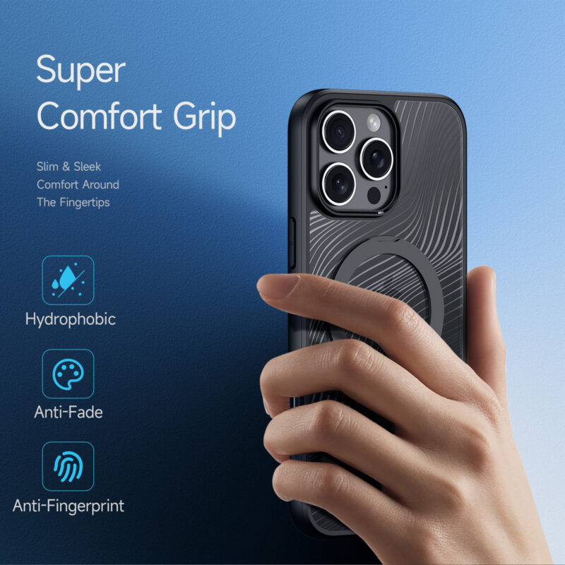 Aimo-Mag-Series-MagSafe-Back-Cover-with-Folding-Stand-for-iPhone-16-Pro-4 MagSafe® Compatible Shadow Forge