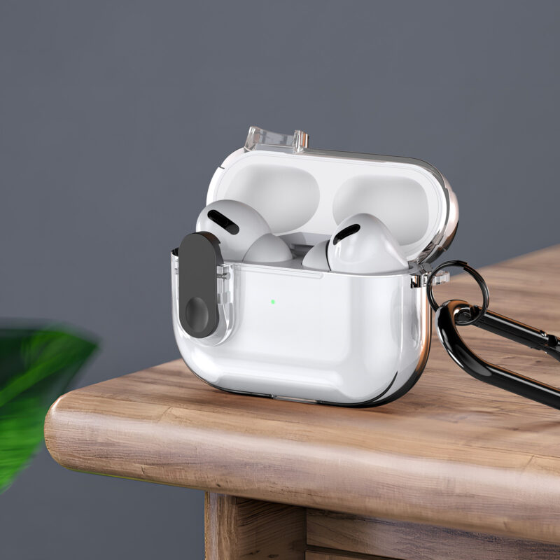 Amazon-1600-Worded_06 AirPods Case with Keychain -Clear