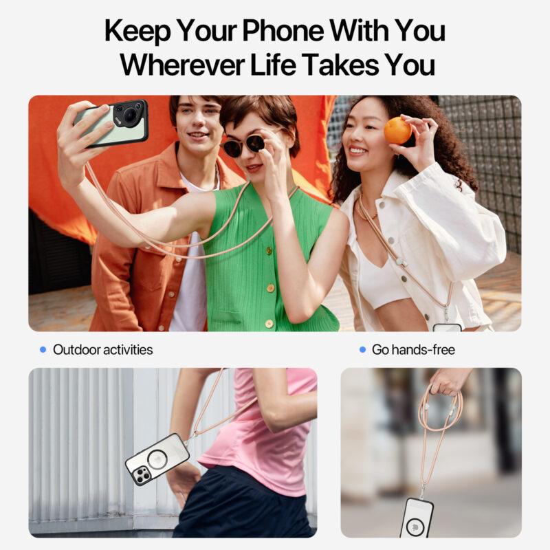 Amber-Color_05 Cross-body Phone Lanyard-Amber Color