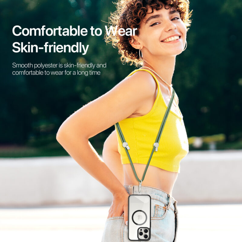 Cross-body Phone Lanyard-Army Green