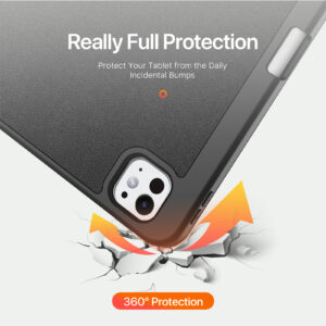 Black (10) Magnetic Smart Cover for iPad with Pencil Storage(Black)