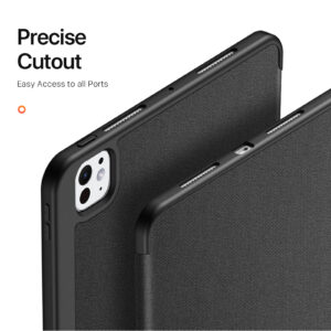 Black (6) Magnetic Smart Cover for iPad with Pencil Storage(Black)