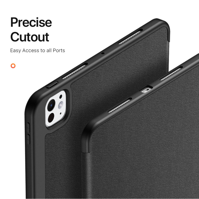 Black (6) Magnetic Smart Cover for iPad with Pencil Storage(Black)