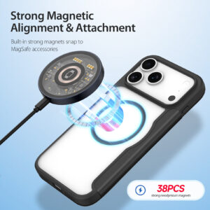 Black-Worded_05 MagSafe® Compatible Eclipse Black Premium 3-in-1 Wallet Case for iPhone 17 Pro Max