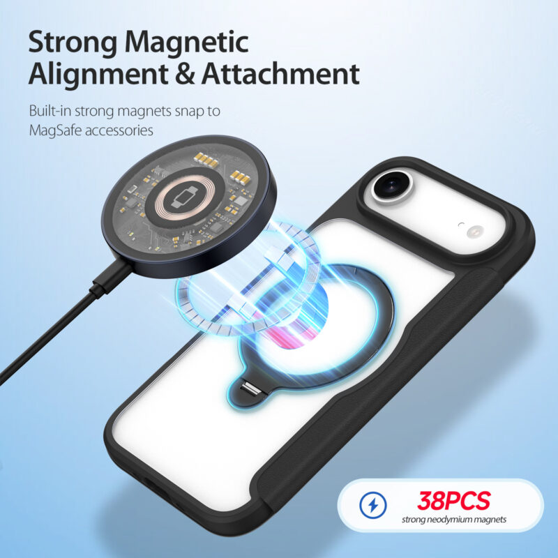 Black-Worded_06 MagSafe® Compatible Eclipse Black Ultimate 3-in-1 Case for iPhone 17 Air