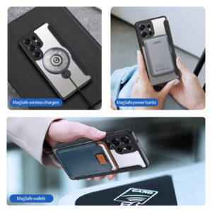 Black-Worded_07 MagSafe® Compatible Phantom Black 3-in-1 Wallet Case for Samsung Galaxy