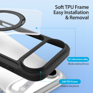 Black-Worded_13 MagSafe® Compatible Eclipse Black Ultimate 3-in-1 Case for iPhone 17 Air