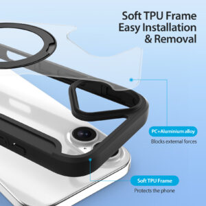 Black-Worded_13 MagSafe® Compatible Eclipse Black Ultimate 3-in-1 Case for iPhone 17