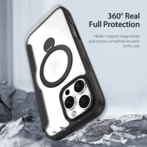 Black-Worded_14 MagSafe® Compatible Eclipse Black Ultimate 3-in-1 Case for iPhone Series