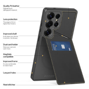 Black_06 MagSafe® Compatible Midnight Black - 3-in-1 Wallet & Stand Case for Samsung Galaxy