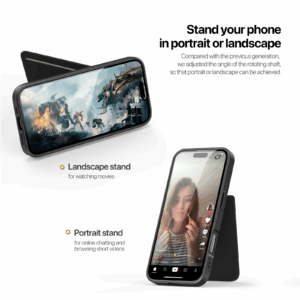 Black_07 MagSafe® Compatible Onyx Black - 3-in-1 Case with Wallet, Stand & RFID Protection for iPhone