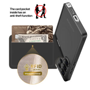 Black_10 MagSafe® Compatible Midnight Black - 3-in-1 Wallet & Stand Case for Samsung Galaxy