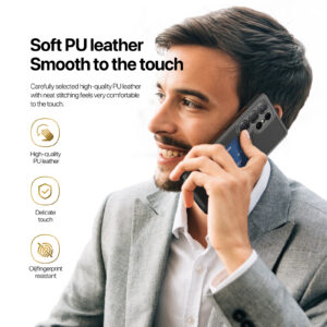 Black_11 MagSafe® Compatible Midnight Black - 3-in-1 Wallet & Stand Case for Samsung Galaxy