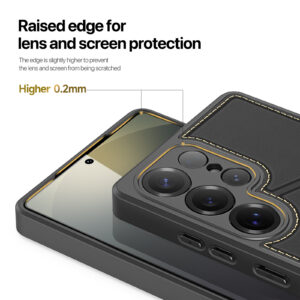 Black_15 MagSafe® Compatible Midnight Black - 3-in-1 Wallet & Stand Case for Samsung Galaxy