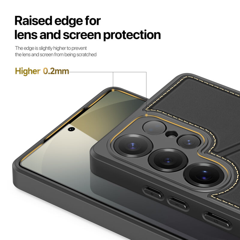 Black_15 MagSafe® Compatible Midnight Black - 3-in-1 Wallet & Stand Case for Samsung Galaxy