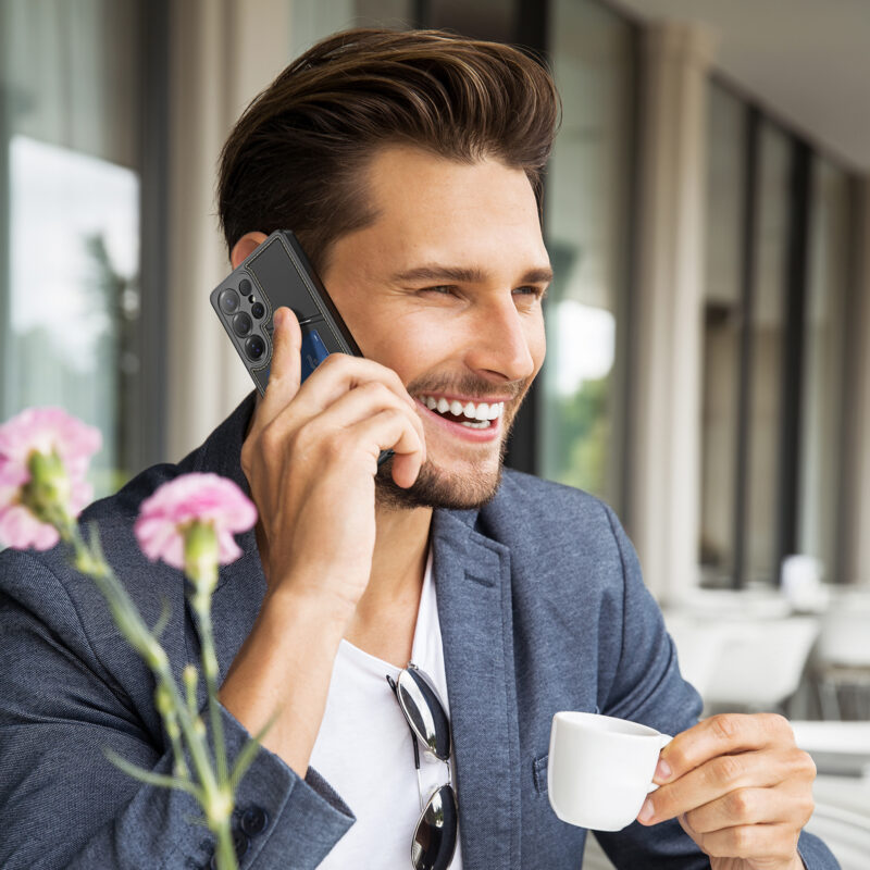 Black_17 MagSafe® Compatible Midnight Black - 3-in-1 Wallet & Stand Case for Samsung Galaxy