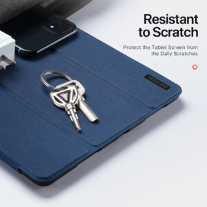 Blue (5) Magnetic Smart Cover for iPad with Pencil Storage(Blue)