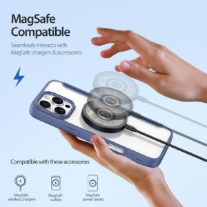 Blue-Worded_04 MagSafe® Compatible Cosmic Blue Ultimate 3-in-1 No Ring Stand Case for iPhone Series