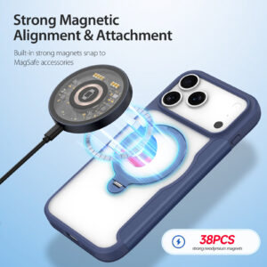 Blue-Worded_06 MagSafe® Compatible Cosmic Blue Ultimate 3-in-1 Case for iPhone 17 Pro Max