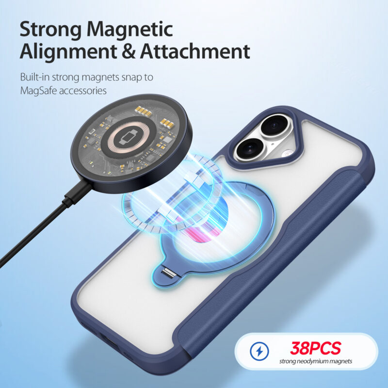 Blue-Worded_06 MagSafe® Compatible Cosmic Blue Ultimate 3-in-1 Case for iPhone 17