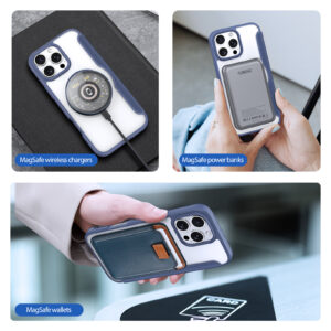 Blue-Worded_06 MagSafe® Compatible Cosmic Blue Ultimate 3-in-1 No Ring Stand Case for iPhone Series