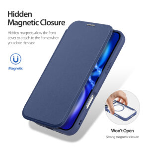 Blue-Worded_08 MagSafe® Compatible Cosmic Blue Premium 3-in-1 Wallet Case for iPhone 17 Pro Max