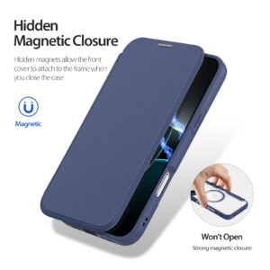 Blue-Worded_08 MagSafe® Compatible Cosmic Blue Ultimate 3-in-1 No Ring Stand Case for iPhone Series