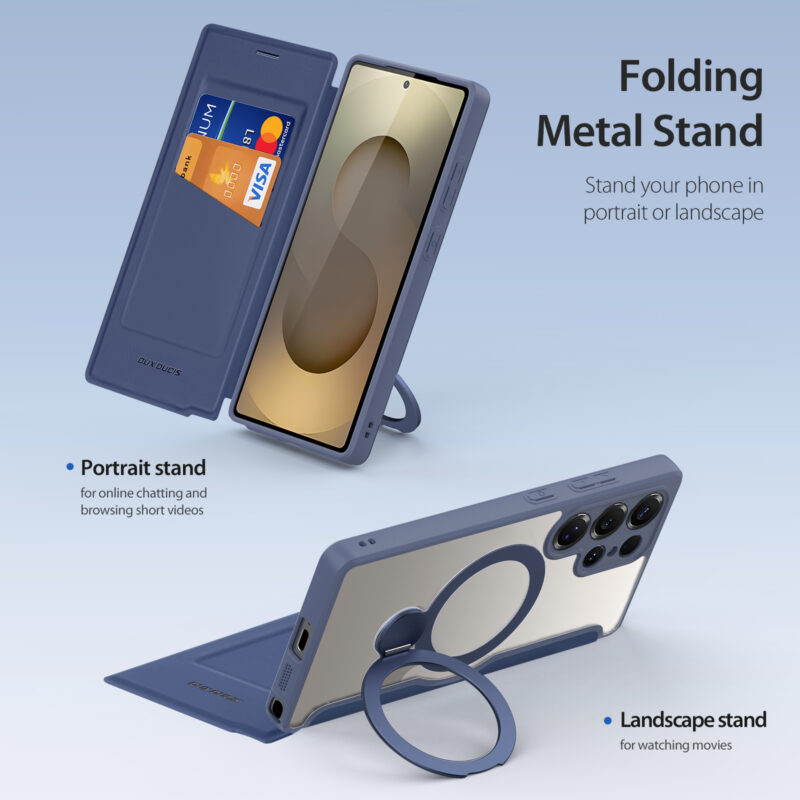 MagSafe® Compatible Abyss Blue 3-in-1 Wallet Case for Samsung Galaxy