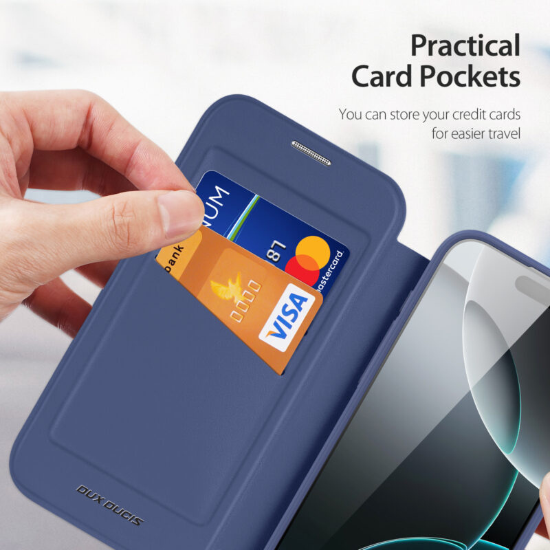 Blue-Worded_09 MagSafe® Compatible Cosmic Blue Ultimate 3-in-1 No Ring Stand Case for iPhone Series