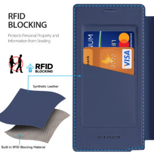 MagSafe® Compatible Abyss Blue 3-in-1 Wallet Case for Samsung Galaxy