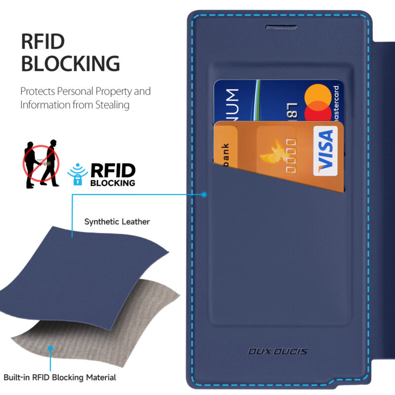 MagSafe® Compatible Abyss Blue 3-in-1 Wallet Case for Samsung Galaxy