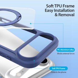 Blue-Worded_13 MagSafe® Compatible Cosmic Blue Ultimate 3-in-1 Case for iPhone 17 Air