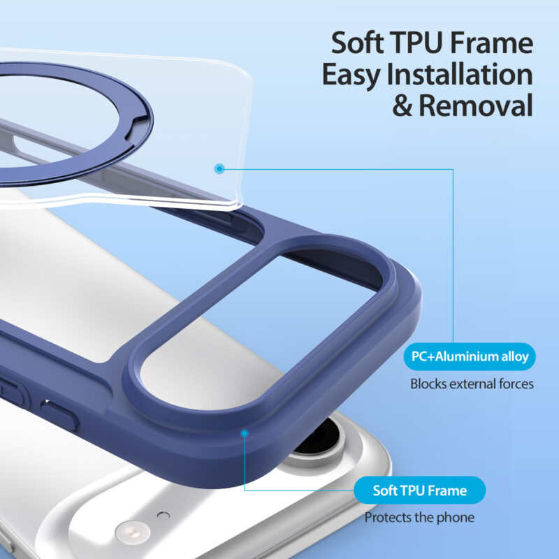 Blue-Worded_13 MagSafe® Compatible Cosmic Blue Ultimate 3-in-1 Case for iPhone 17 Air