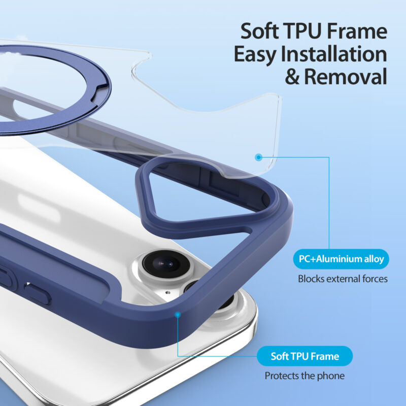 Blue-Worded_13 MagSafe® Compatible Cosmic Blue Ultimate 3-in-1 Case for iPhone 17