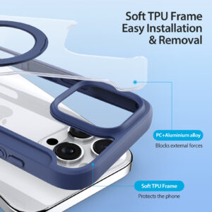 Blue-Worded_13 MagSafe® Compatible Cosmic Blue Ultimate 3-in-1 Case for iPhone Series