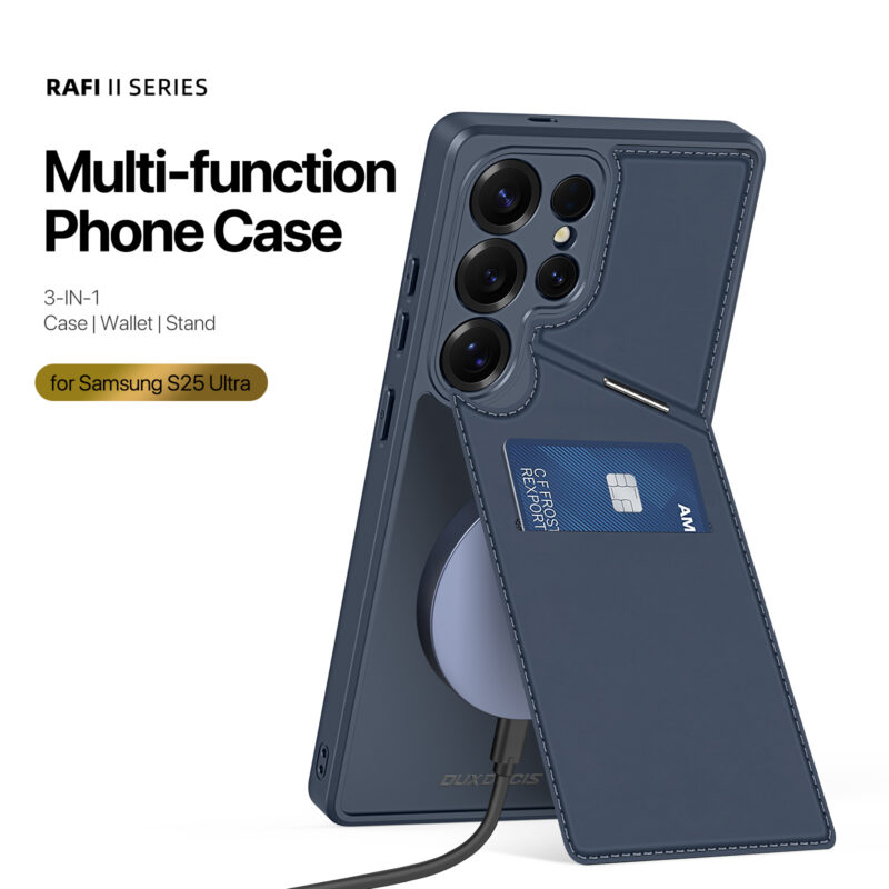 Blue_05 MagSafe® Compatible Cosmic Blue - 3-in-1 Wallet & Stand Case for Samsung Galaxy