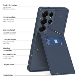 Blue_06 MagSafe® Compatible Cosmic Blue - 3-in-1 Wallet & Stand Case for Samsung Galaxy