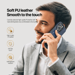 Blue_11 MagSafe® Compatible Sapphire Blue - 3-in-1 Case with Wallet, Stand & RFID Protection for iPhone